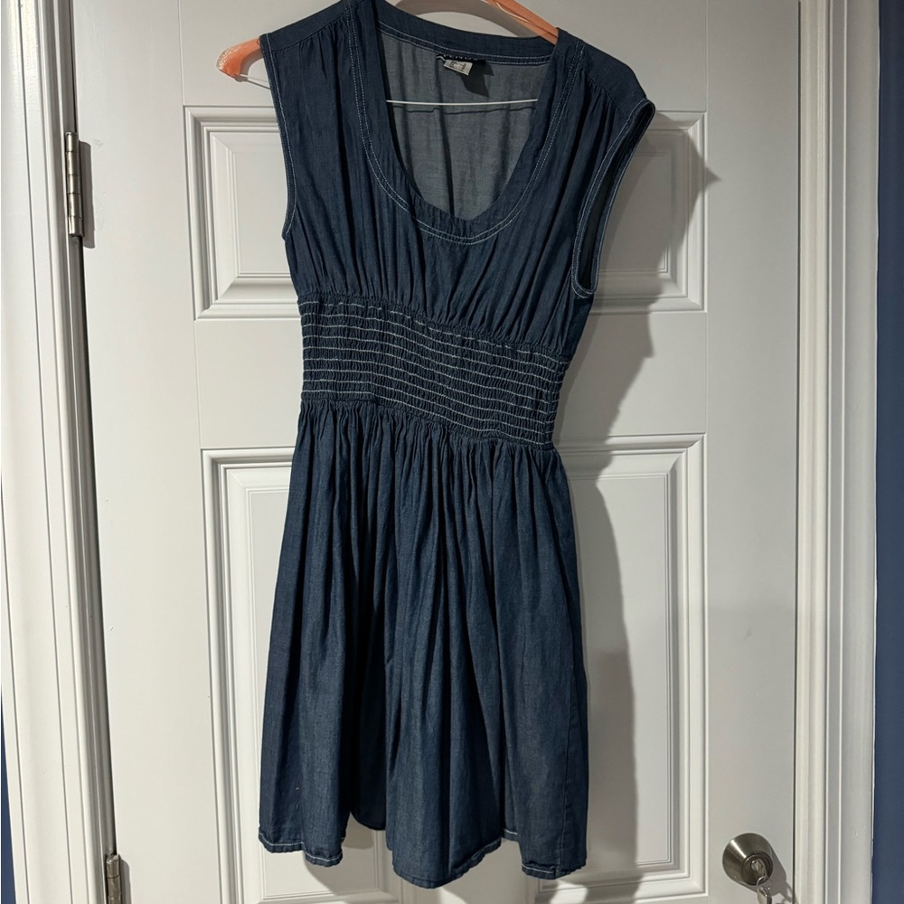 Faux Denim Dress